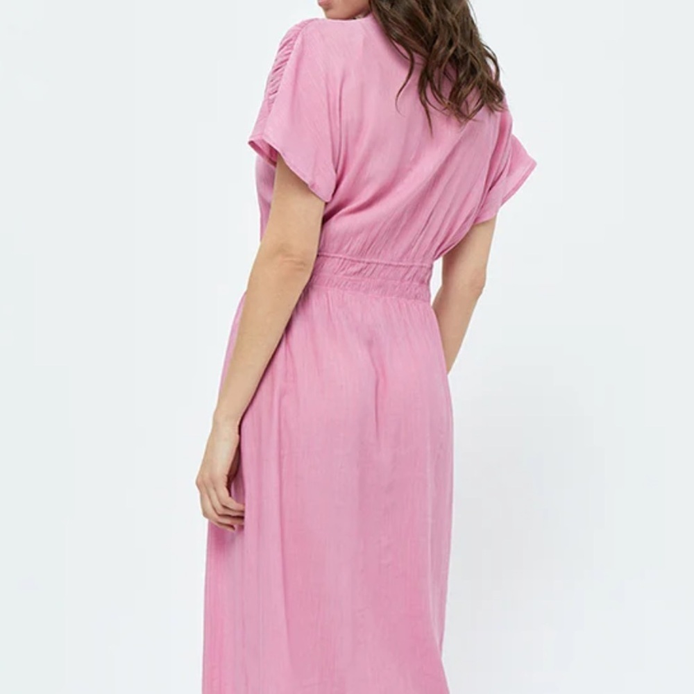NWT Peppercoen Nabatbanzi Shocking Pink Midi Dress - Picture 4 of 10